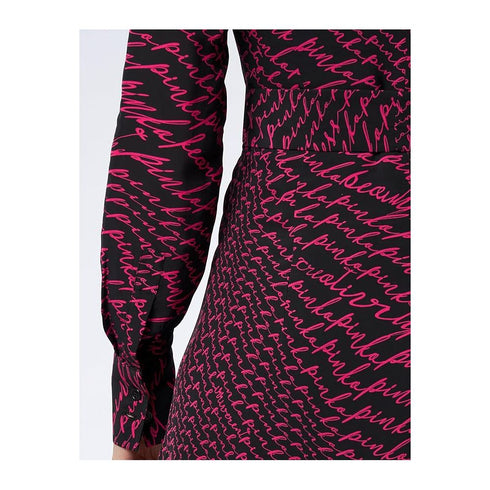 PINKO Black Polyester Dress